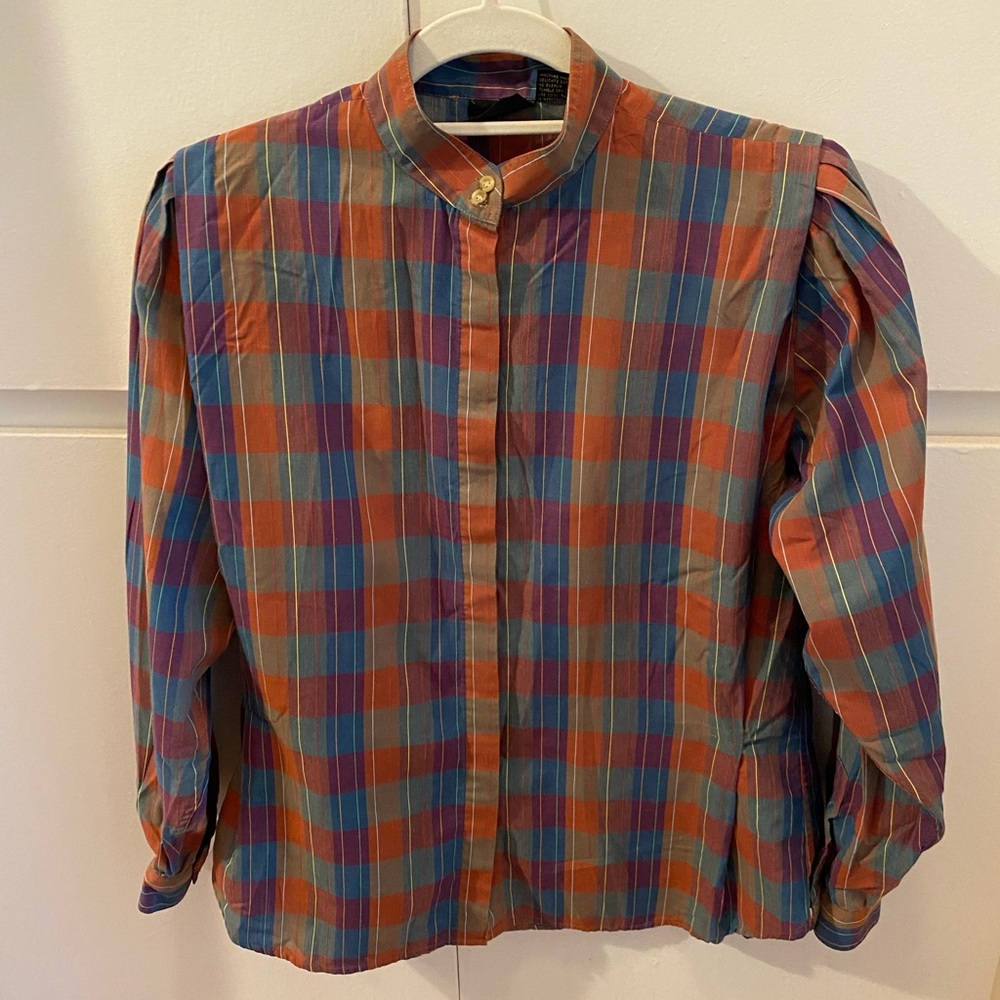 Vintage Liz Claiborne Plaid Button Down